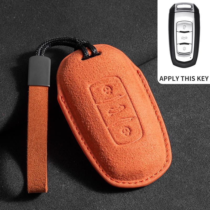 Car Key Case Cover For Geely Coolray 2024 X6 Emgrand  Hawk GX7 Car Key Holder Shell Accessories