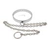Metal Collar Sexy Toys with Traction Chain Bracelet Men and Women Alternative Adult Toy Props Passion