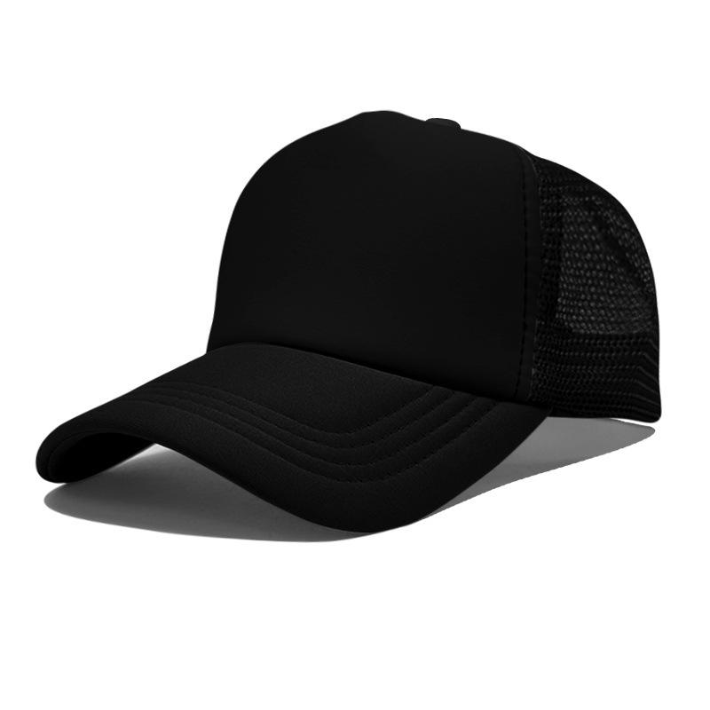 High Quality Custom LOGO 5 Panel Mesh Baseball Cap Print Embroidery Sponge Foam Trucker Hats