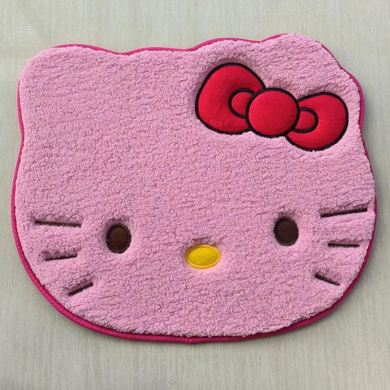 50-60Cm Extra Large Fluffy Cat Face Door Mat Super Absorbent Microfiber Carpet For Bathroom Bedroom Entrance Washable Machine