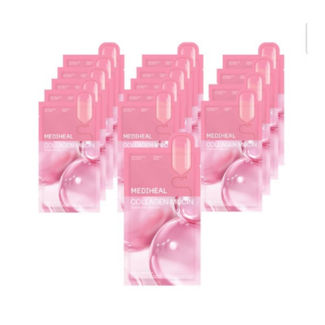 

Mediheal Коллаген Муцин Эссенция Маска Пак — 20 мл (один лист), 15 листов (1 коробка)