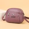Women's Bag New Soft Leather Texture Shoulder Bag Fashionable Solid Color Messenger Bag Simple Large Capacity Small Square Bag