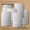 Plaid Lace Steel Plate for Chinese-Style Silicone Stamping - Butterfly & Flower Nail Art Patterns.