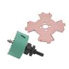 Borderless Spotlight Hole Opener Hex Shank Center Positioning Drill Counterslot Hole Tool Set 75mm