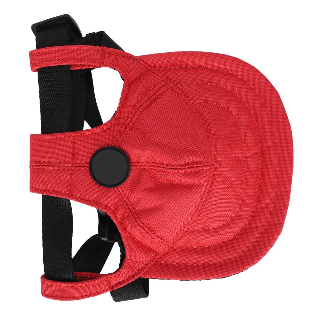 Dog Hat Pet Duck Tongue Hats Adjustable Cute Comfortable SunShading Baseball Cap(Red L)