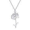 Kinitial Stainless Steel 12 Month Birth Flower Necklace For Women Aesthetic Necklace Birthday Gifts Kpop Jewelry Gift