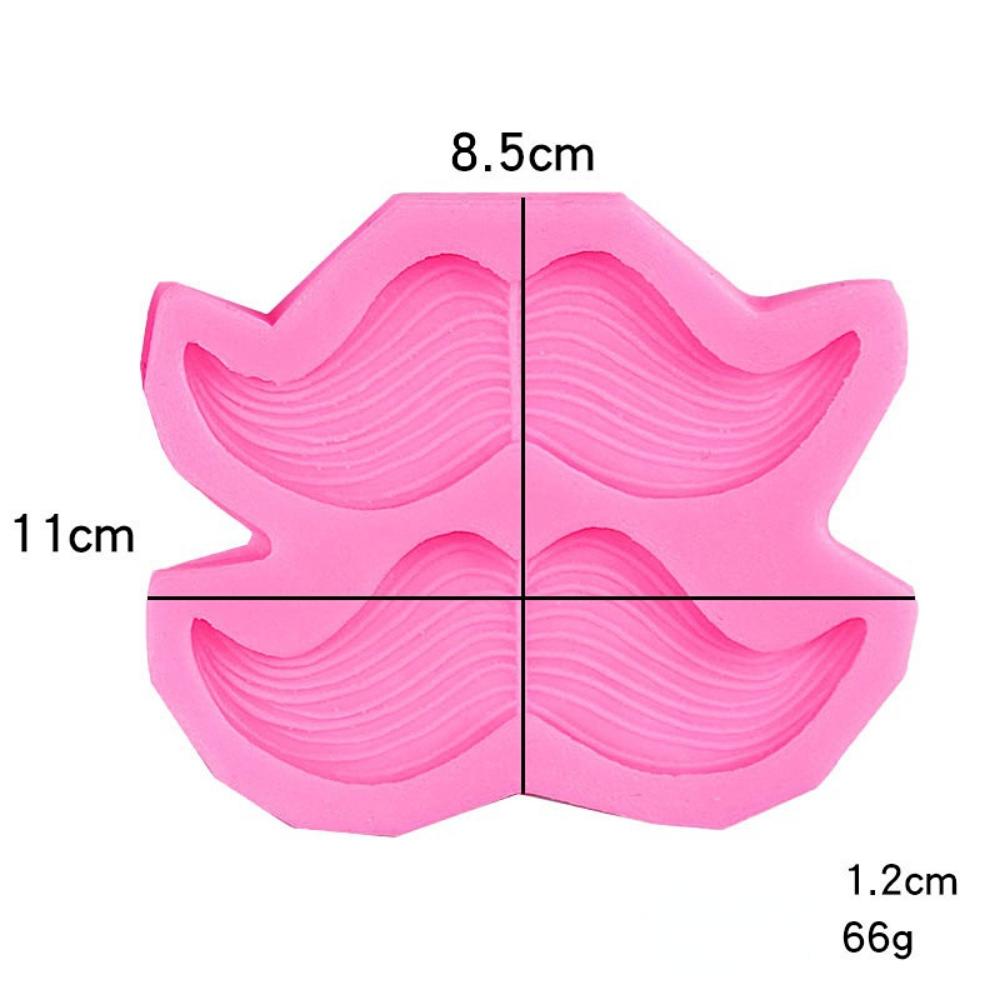 Size Beard Silicone Mold Eight-figure Beard Chocolate Fondant Wedding Banquet Gentleman Modeling Baking Decoration Mold