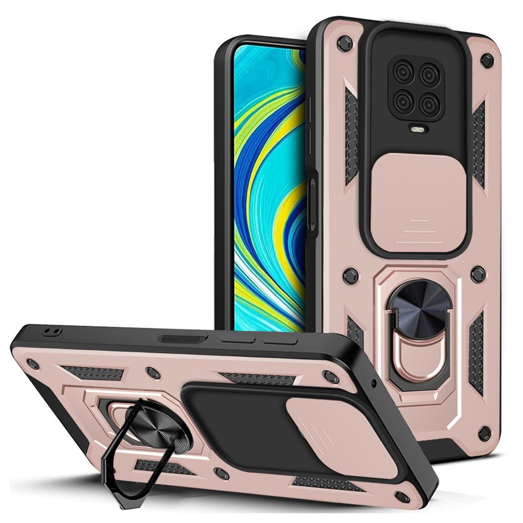 For Redmi Note 9 Pro Car Magnetic Holder Ring Back Cover For Xiaomi Redmi Note9 Pro Case Slide Camera Armor Phone Case