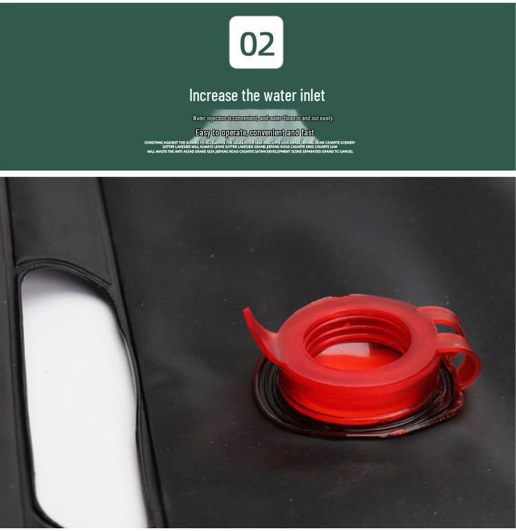 20L Folding Shower Bag for Camping and Outdoor Toiletries