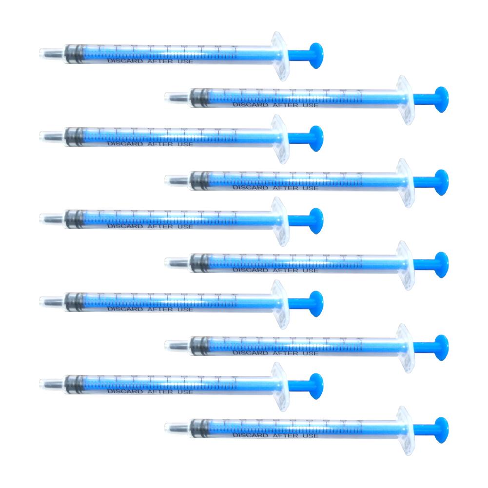10PCS Transparent 1ml Syringe Without Needles For Industrial Adhesives Glue Soldering Plastic Pet Feed Syringe Tool