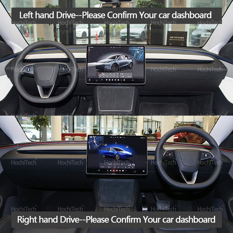 Armaturenbrettabdeckung für Tesla Model Y Juniper 2025 2026-up Model 3 Highland 2024+ Armaturenbrettmatte Teppichmatte Sonnenschutzhaube Kissen