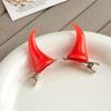Dress Up Halloween Headwear Barrettes Cosplay Costume Hairpin Devil Horns Hair Clip  Party Props