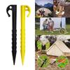 20Pcs Canopy Stake Spirals Plastic Tent Peg Outdoor Blanket Stakes Yard Lawn Peg
