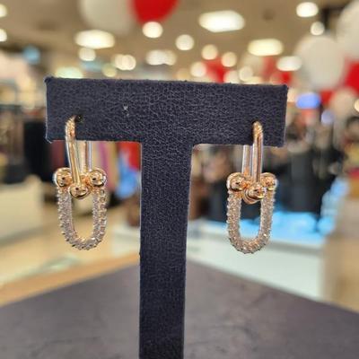ARTRIA Chain Cubic Celebrity Earrings JTOERFR0045PKF