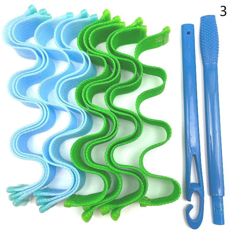 12Pcs Heatless Hair Curler No Heat Hair Rollers Soft Curls Curling Rod Roller Sticks Perm Rods Wave Formers Hair Styling Tools