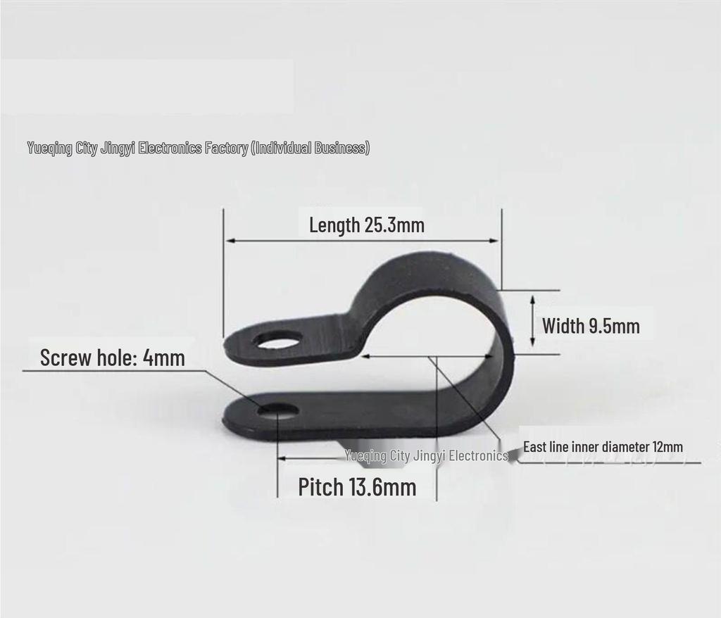 R-Type Plastic Nylon Draadklem U-Type Kabelbeheer Krimptang Vloergoot