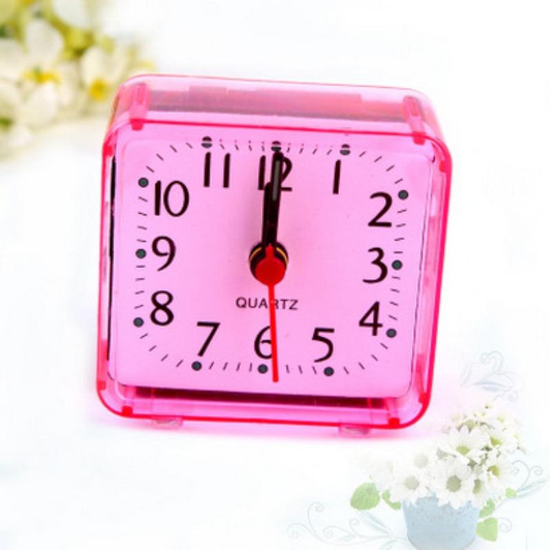 Primary School Students' Alarm Clock Crystal Square Quartz Alarm Clock Creative Alarm Clock