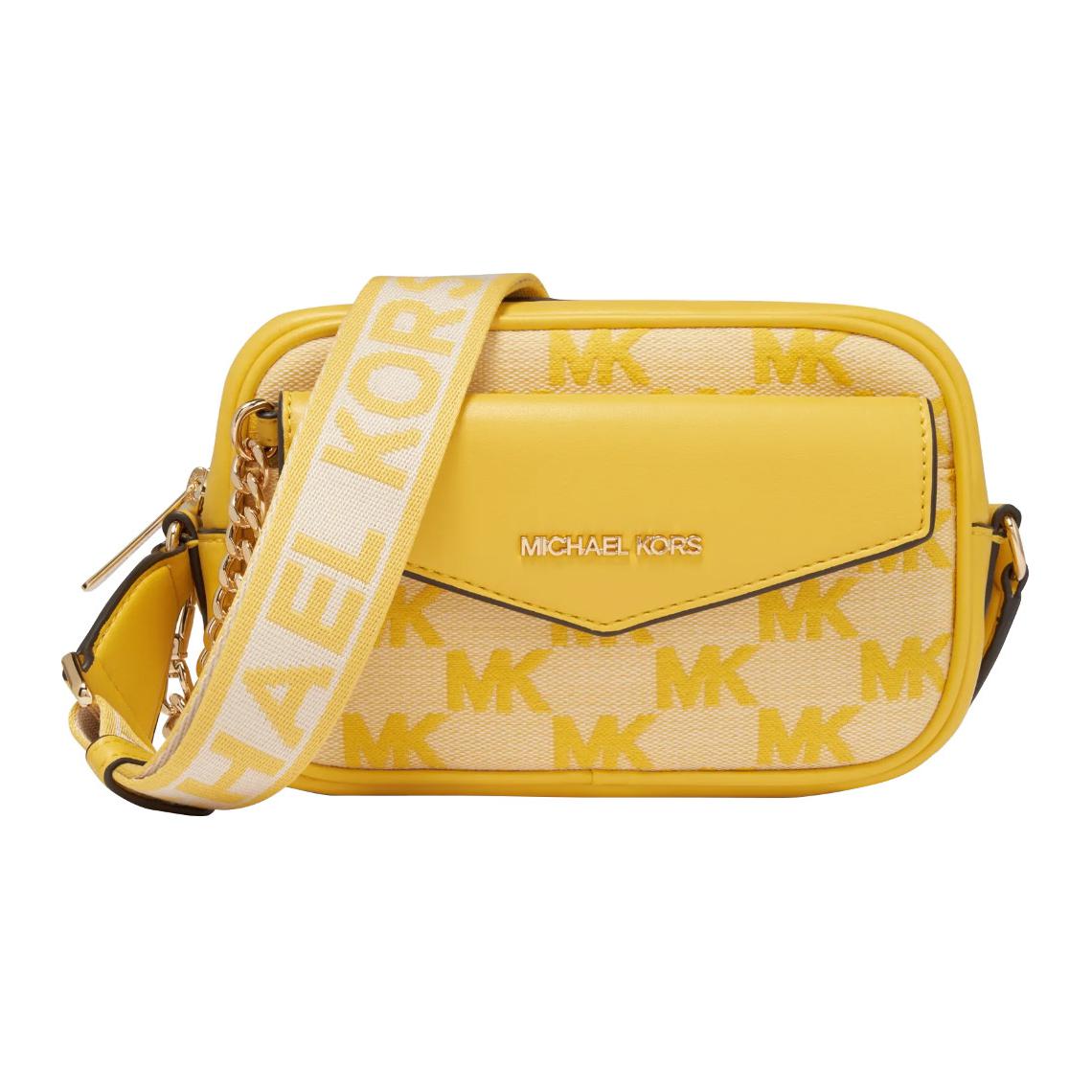 

Michael Kors Maisie Fashionable Daily Commuter Versatile Camera Bag Card Holder 2 In 1 Women Shoulder Bag 35T4G5MC1J-705 Basic Set (Bag+Dust Bag)