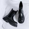 Smoke boots high-top leather shoes British style platform sleeve flow locomotive thin Martin boots 9884-R