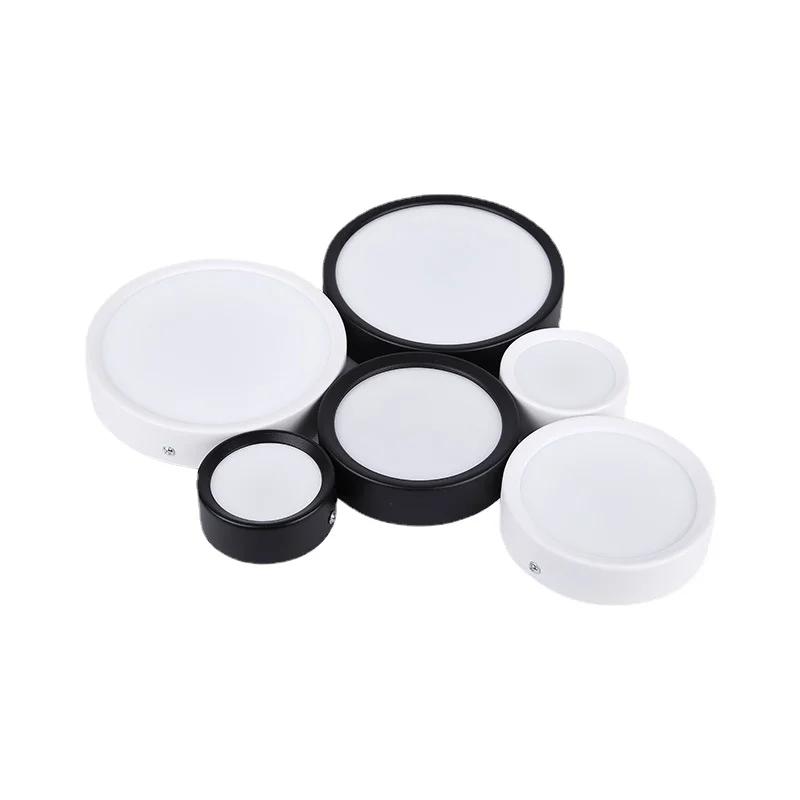 Surface Mounted Downlight LED Indoor Lighting Small Ceiling Light Round Living Room Spotlight Three-color Ultra-thin Downlight
