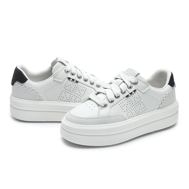 Fila Victoria Casual Versatile Fashion Thick Sole Height Increasing Low Top Sneakers Women Sneakers White F12W431205FBW
