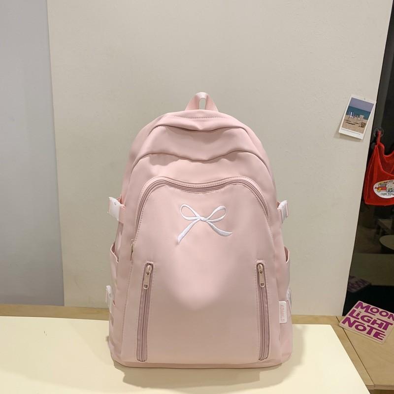 Nylon School Backpack With Comfortable Shoulder Straps For College Students
