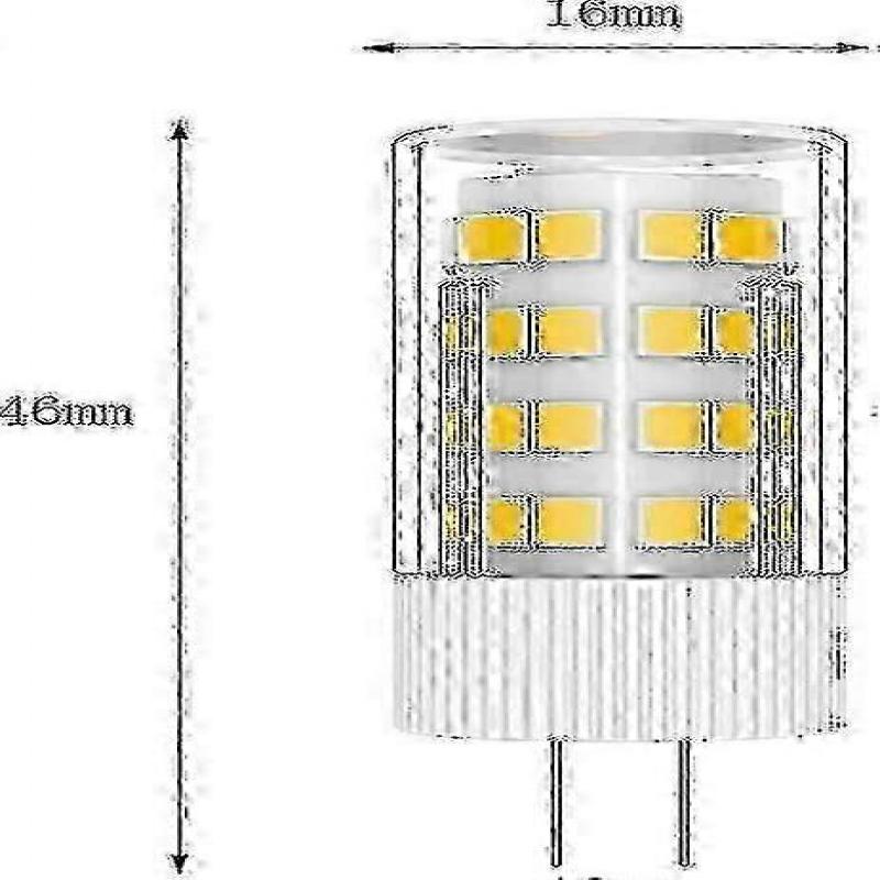 5x for G4 5W LED Bulb - Warm White 3000K, 500lm, AC/DC 12V, A+ Ener...