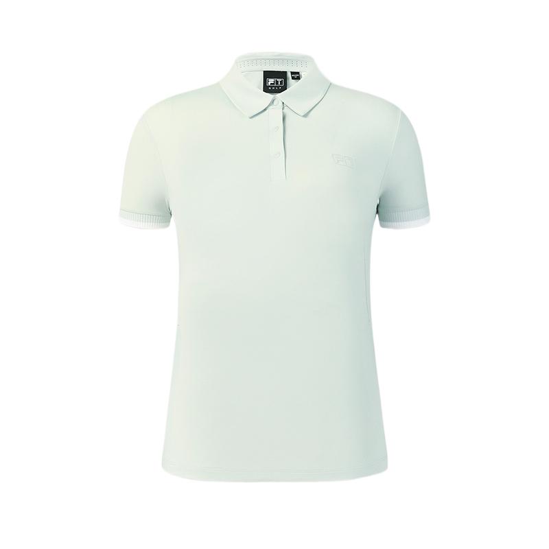 

FILA Competition Short Sleeve Pullover Solid Color Golf Shirt Women tops A11W625122F-GY S