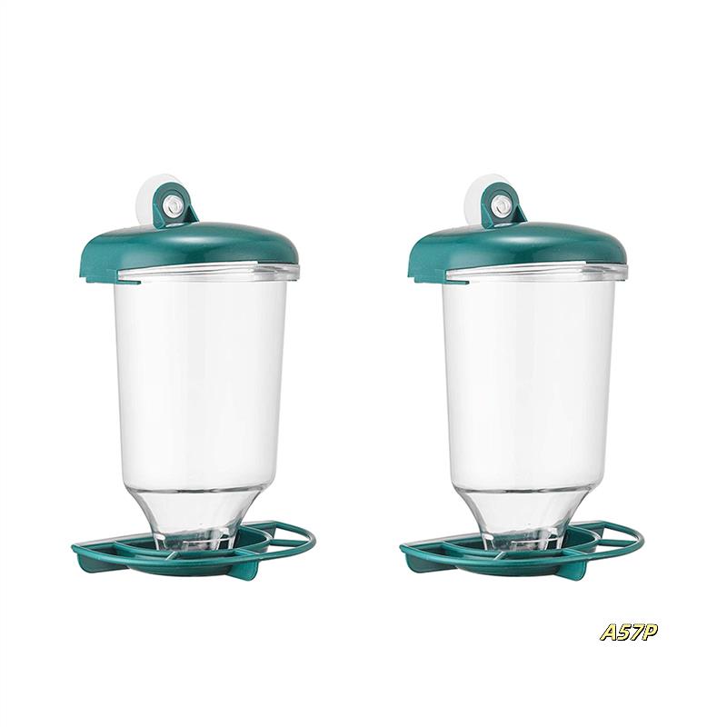 2X Window Bird Feeder With Strong Suction Cup, Removable Hanging Wild Bird Feeder
