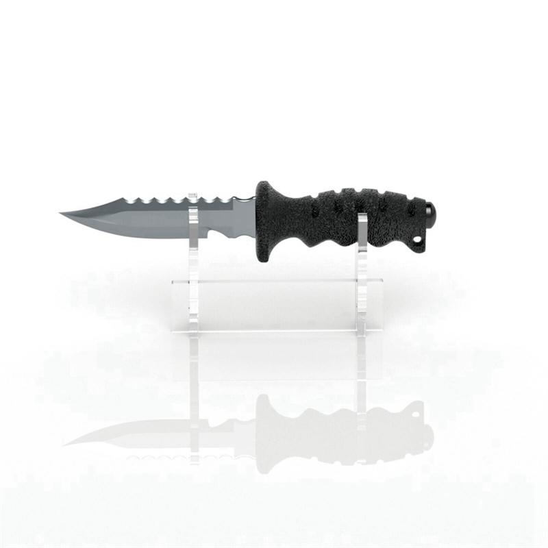 Good-Acrylic Knife Display Stand Fixed Blade Knife Collections Display Stand Holder For Single Knife Display Stand