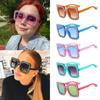 Square Crystal Oversized Sunglasses UV400 Protection Big Frame Diamond Sun Glasses Sparkling Eyewear Party/Beach/Streetwear