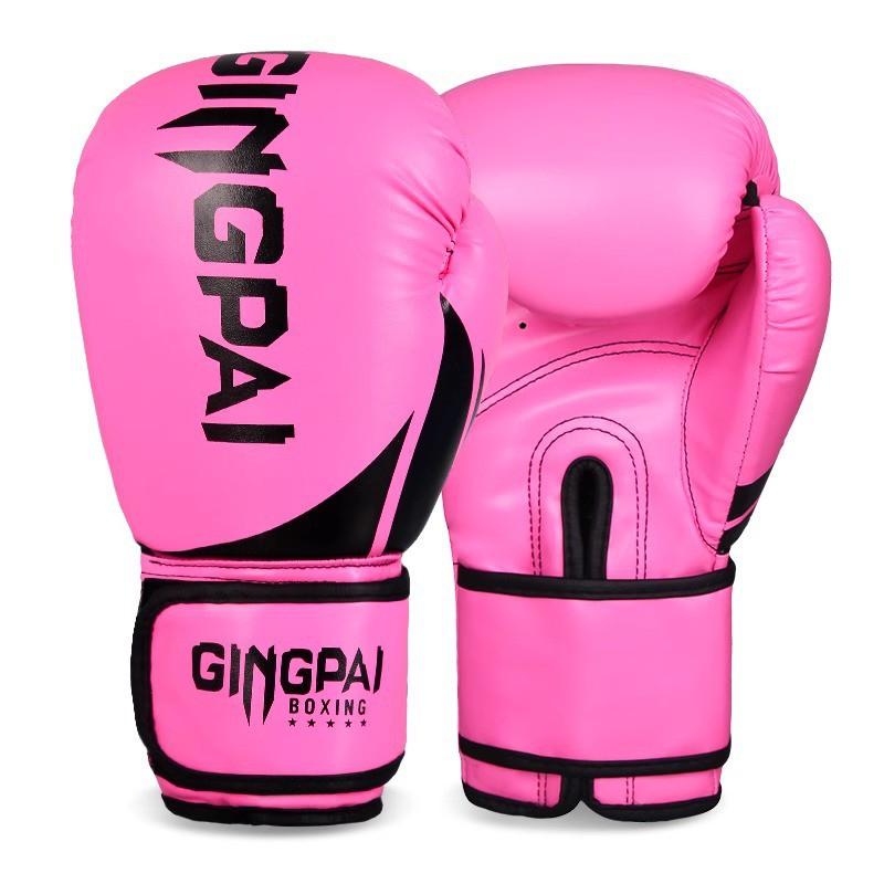 Professional Boxing Gloves Muay Thai Kickboxing Training Punching Bag Kids Adults PU Leather 6oz 8oz 10oz 12oz