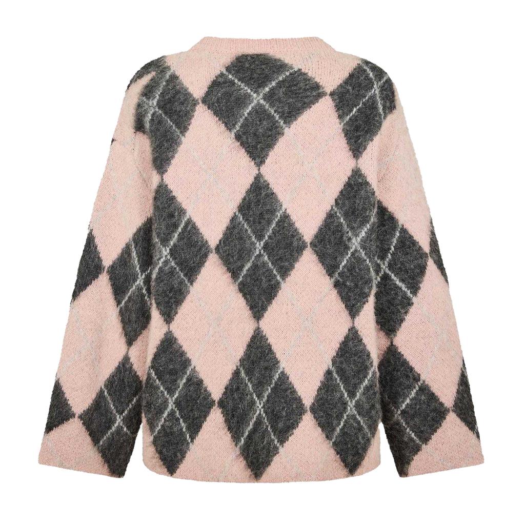 Edited Womens/Ladies Harriet Argyle Drop Shoulder Jumper