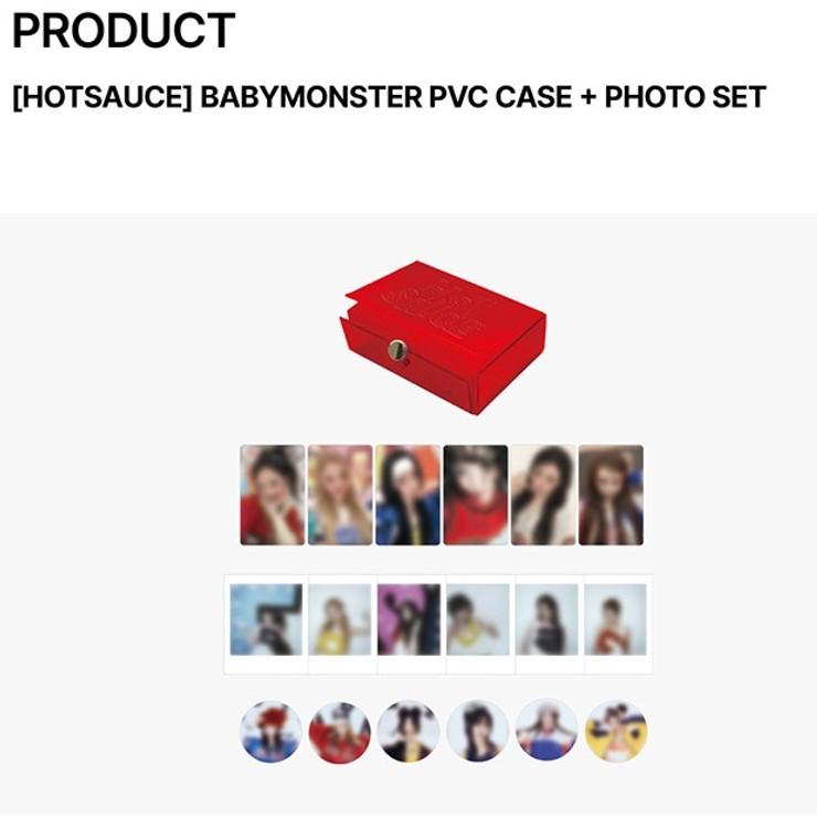 [HOTSAUCE] BABYMONSTER PVC Case+ PHOTO Set