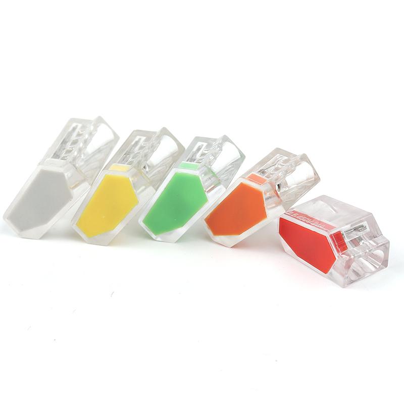 Mini Quick Splicing Wire Connector Hard Wire Straight Insertion 2/3/5/6/8pin Compact Conductor Terminal Block Junction Box