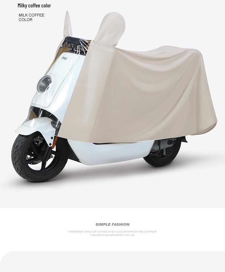 Women's Electric Car Rain Cover - Long, Full Body, Storm-Proof, One-Piece Thickened and Enlarged Poncho.