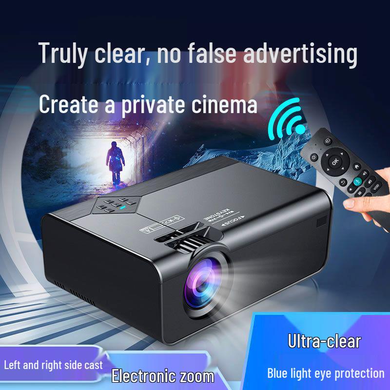 New W15 Home Projector: 5G Mobile Screen Casting for Bedroom or Dorm