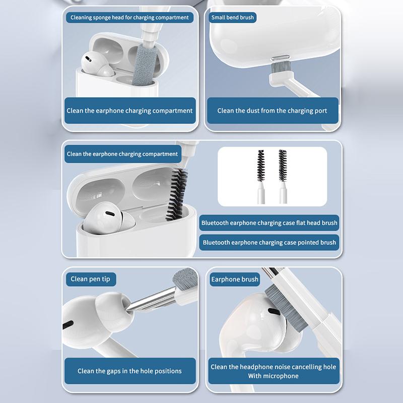 19In1 Phone Cleaner Tool Set Laptop Computer Cleaning Kit For Camera Tablet Pc Earphone Headphone Earbuds Headset Keyboard