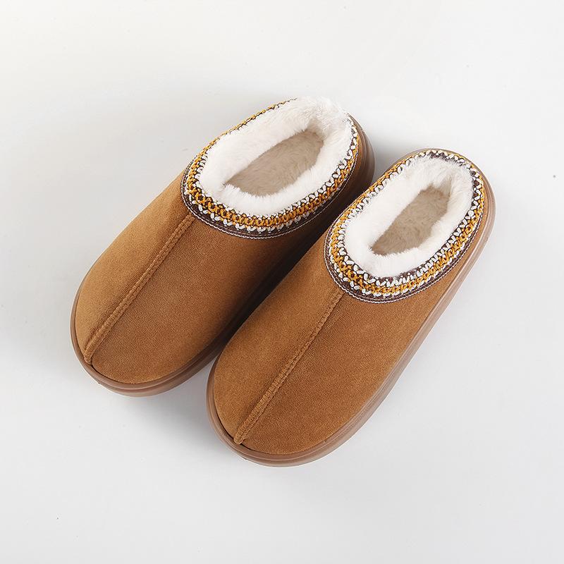 Fashion Platform Fluffy Slippers WomenHouse Fashion Plush Winter Shoes Ladies Home Elegant Casual Footwear Large Size slipper