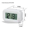 Digital Compact Alarm Clock Temperature Date Display Multiple Colors Easy to Operate for Elderly Student Daily Use