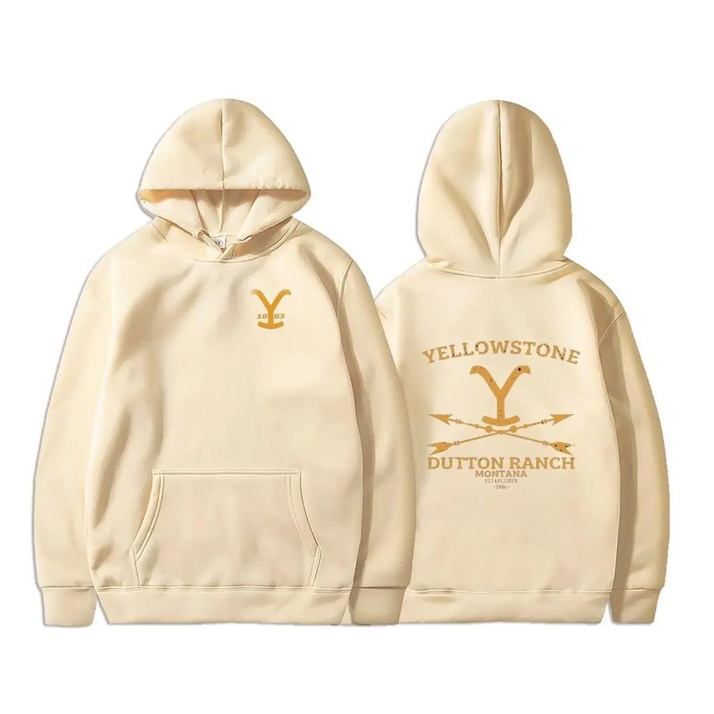Yellowstone Hoodies Unisex Dutton Ranch Hoodie Beth Dutton Sweatshirt Yellowstone TV-Show inspiriert Rip Wheeler Kapuzenpullover