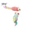 Aggressive Chewing Toys for Cats Colorful Mouse Cat Toys, Jute Rope Chew Feather Mice Realistic Tail Toy Kitten Teeth Cleaning Indoor Exercise