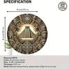 Vintage Mayan Metal Sign 8 Inch Round Wall Art Home Decor Living Room Bedroom Kitchen