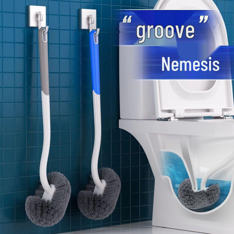 

2025 No Dead Angle Wall-Mounted Toilet Brush for Bathroom & Squat Toilet