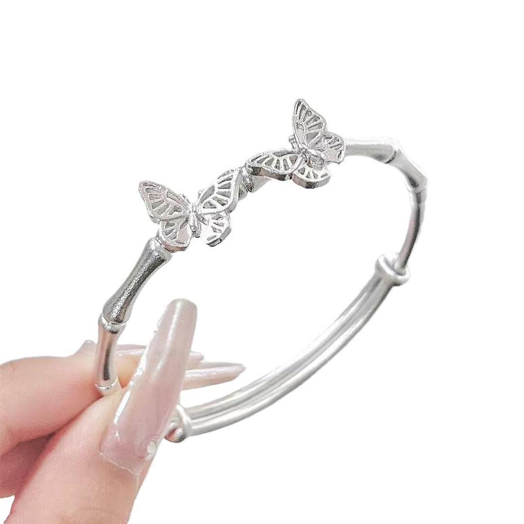 Elegant Bamboo Joint Butterfly Bracelet - A Unique, High-End Gift for Her Birthday