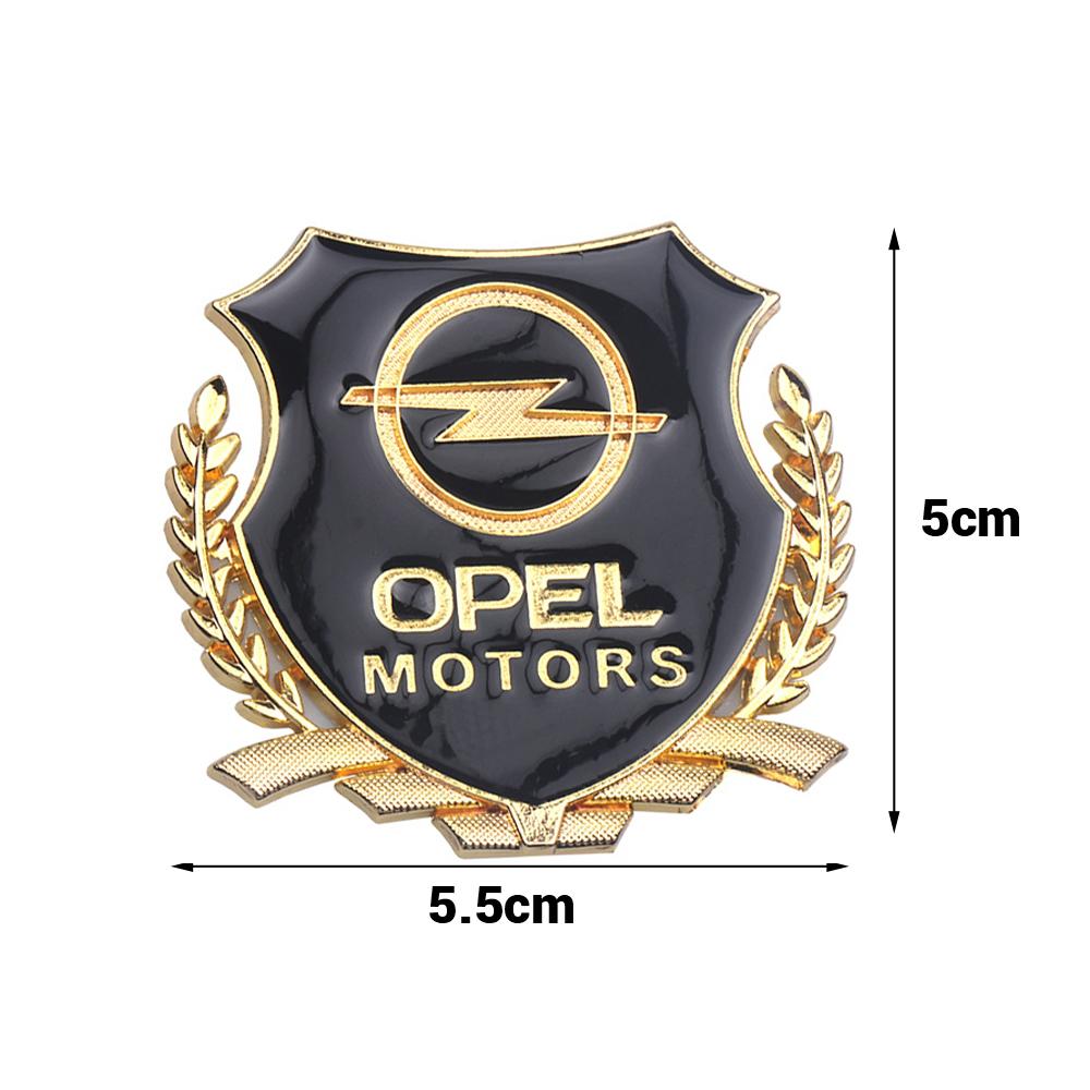 1/2pcs Metal Car Badge Side Trunk Door Window Stickers Decoration Decals For Opel Insignia Astra Antara Meriva Zafira H G Corsa