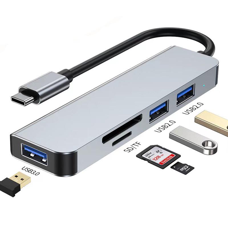 

Six-in-One USB-C Hub for Apple Laptops: Cross-border Hot-Selling Converter