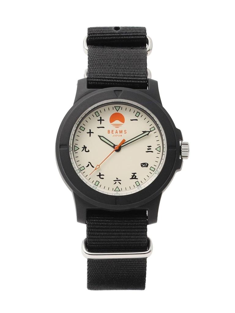 BEAMS Japan Original Watch Kanji Numerals Mt. Fuji Design Quartz Limited Ed.