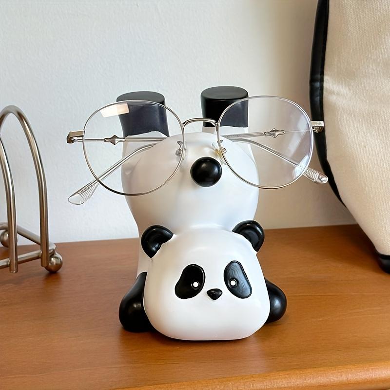 Cute Inverted Panda Glasses Holder Office Desk Glasses Stand Sunglasses Storage Rack Home Bedroom Decoration Ornament Gift