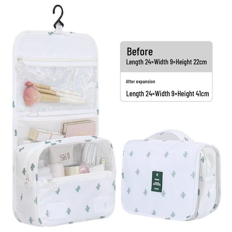 Women's Large Capacity Waterproof Travel Makeup Bag with Hook